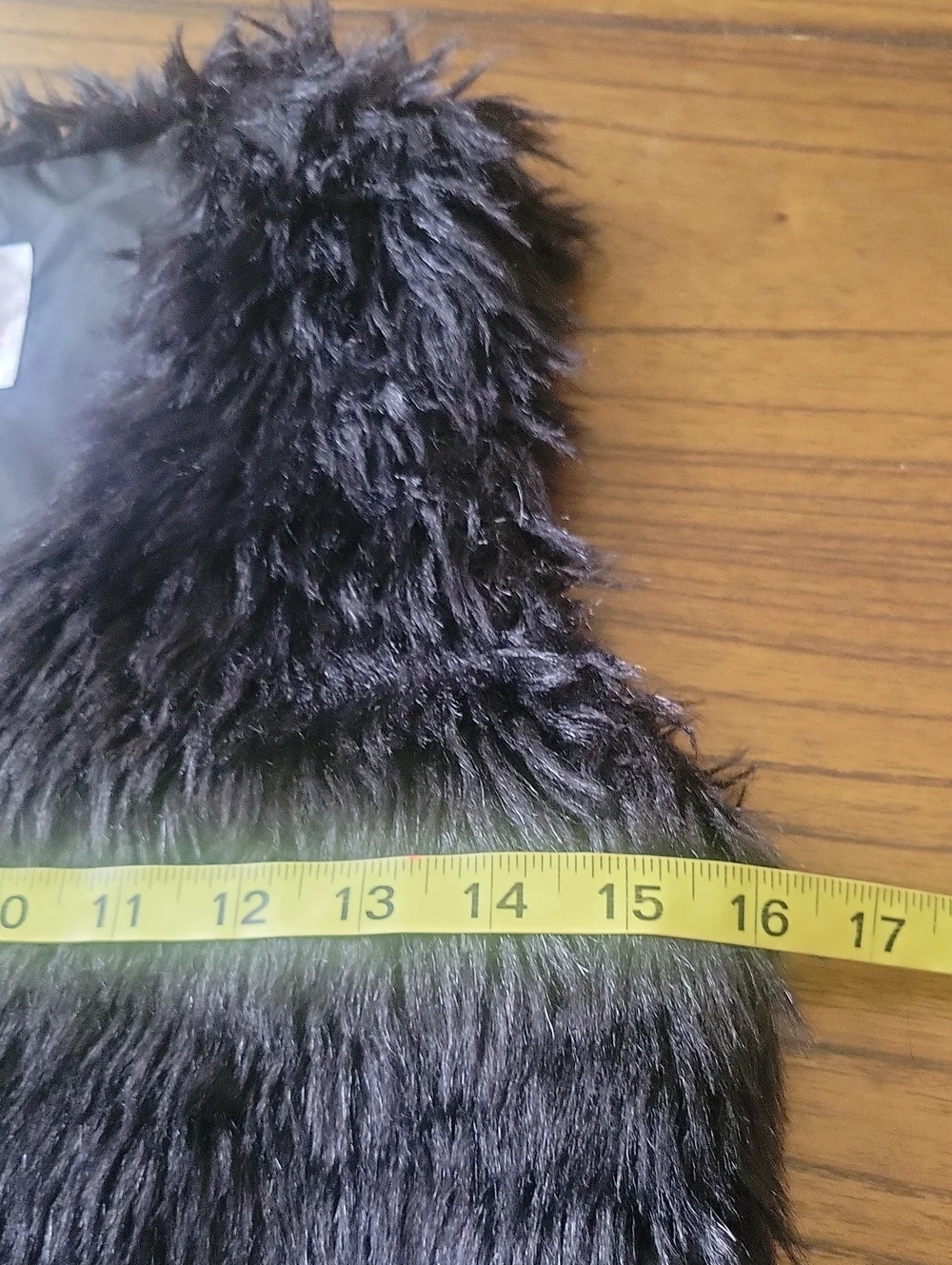 Black Faux Fur Vest - Girls